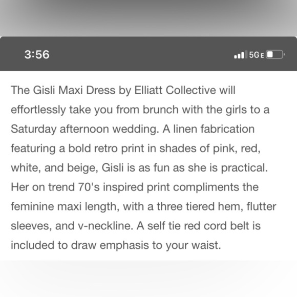 ELLIATT Gisli Floral Print Tiered Linen Maxi Dress - Picture 12 of 12